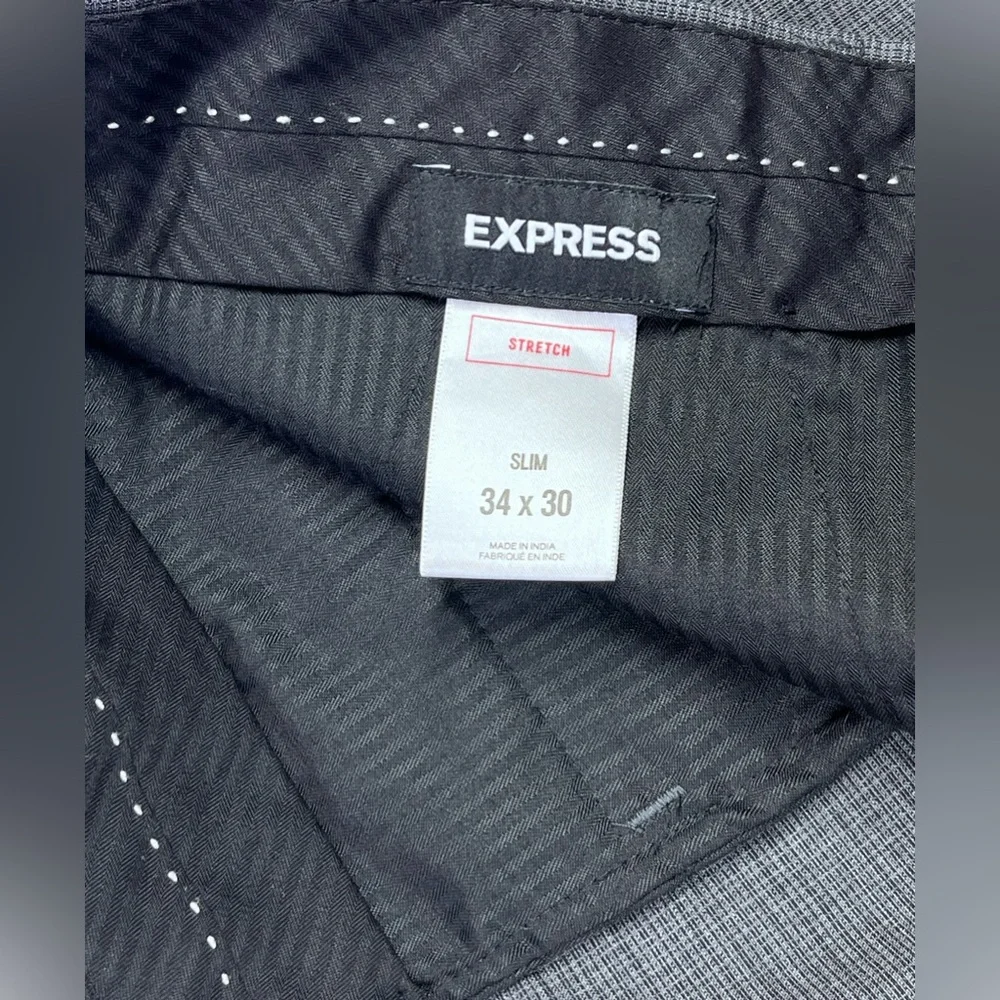 Express Men’s Gray Slim Fit Pants. Tag Size 34/30. 98% Wool